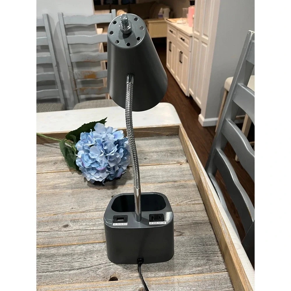 Realspace‎ Lusina Gray desk lamp